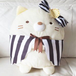 Sumikkogurashi - Chocolate Biscuit Ribbon XL Plushy -Neko Cat
